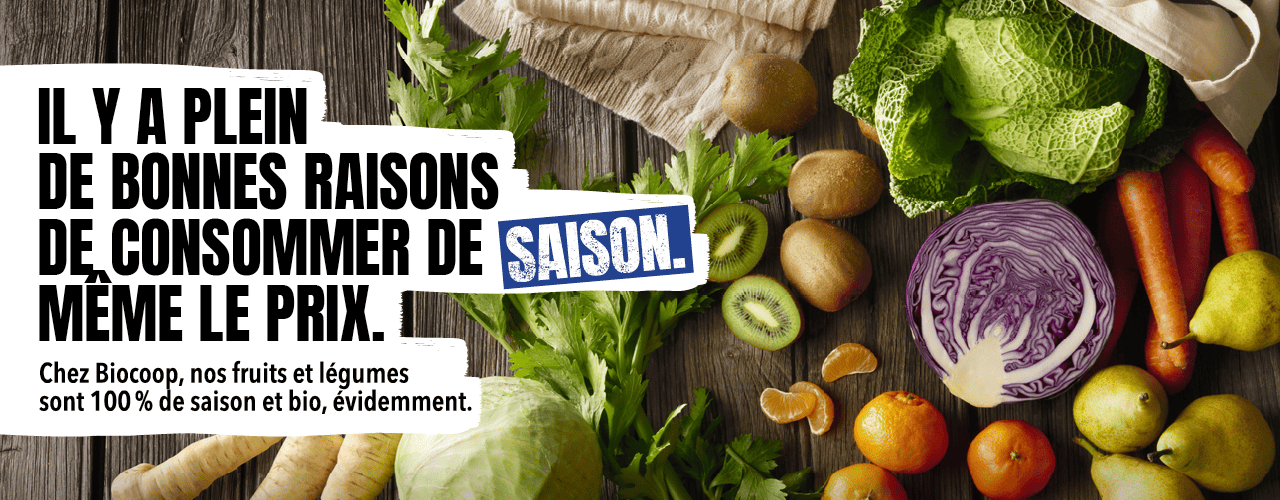 Choux, carottes et kiwis sont à l'honneur chez Biocoop ! Choux, carottes et kiwis sont à l'honneur chez Biocoop !