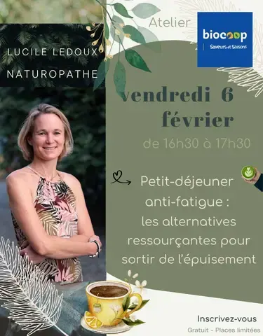 Atelier Lucile Ledoux : Petit-déjeuner anti-fatigue