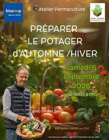Atelier Permaculture: 'Préparer le potager d'automne/hiver'