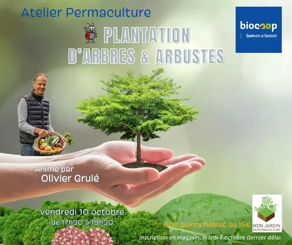 ATELIER PERMACULTURE: 'Plantation d'arbres et arbustes'