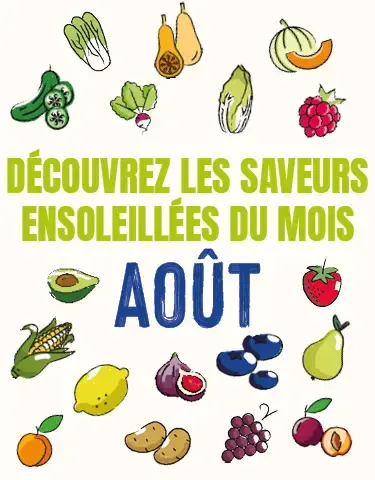 Découvrez notre calendrier de saisonnalité d'Août 2025 !