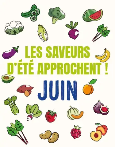 Découvrez notre calendrier de saisonnalité de Juin 2025 !