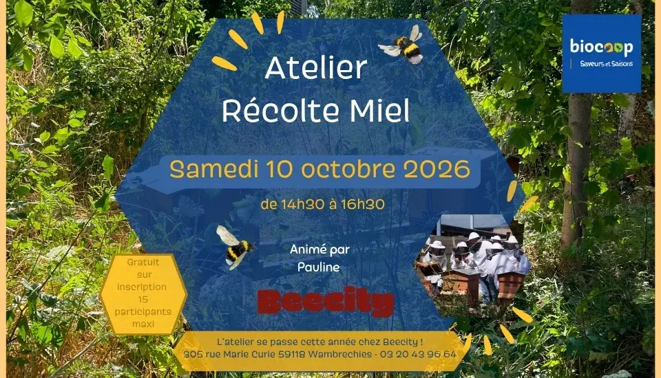Atelier Récolte Miel octobre 2026