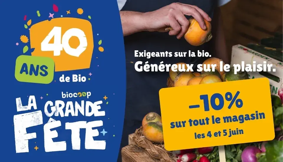 40 ans Biocoop, 2 jours exceptionnels