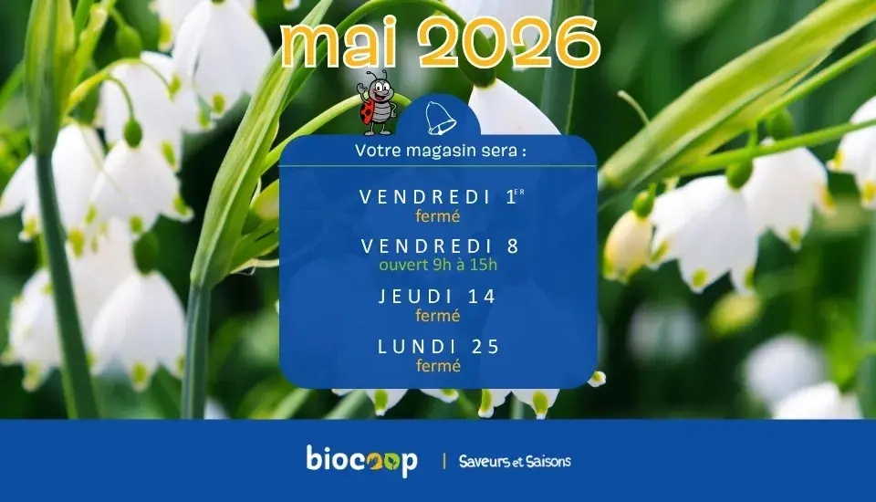 Jours fériés mai 2026