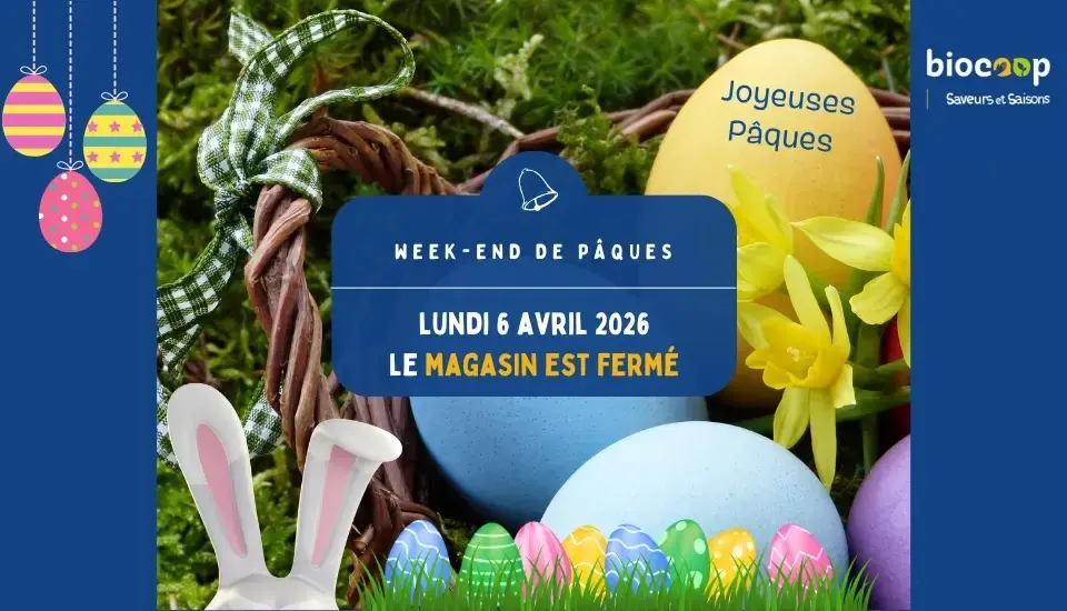 Fermeture lundi 6 avril 2026