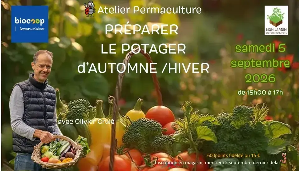 Atelier Permaculture: 'Préparer le potager d'automne/hiver'